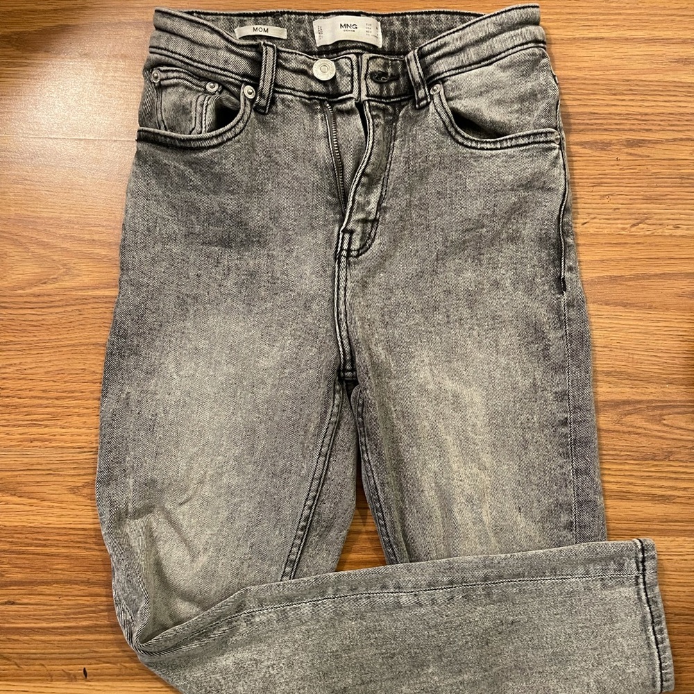 Grey Mango brand Mom jeans